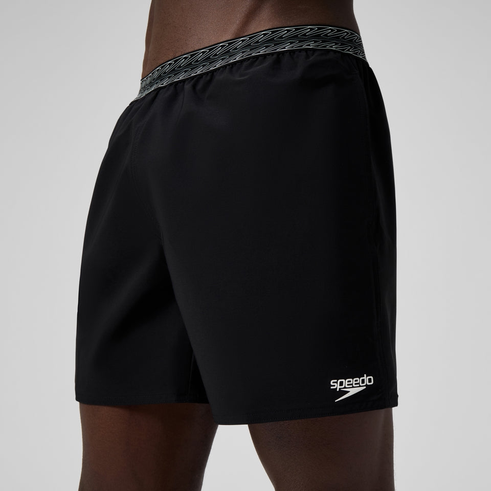 Hyperboom Band 40cm Swim Shorts Black/Dark Grey | Speedo
