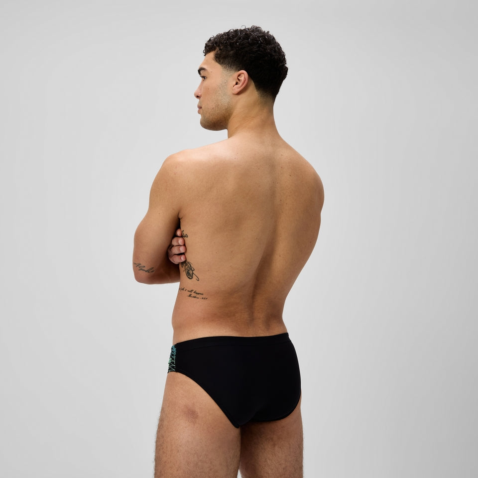 Medley Logo 7cm Brief Black/Green | Speedo