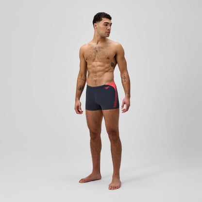 Hyperboom Splice Aquashort Grey/Orange | Speedo