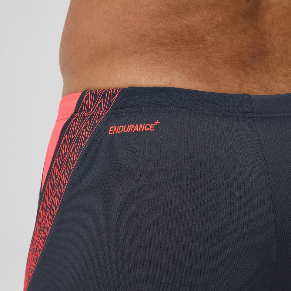 Hyperboom Splice Aquashort Grey/Orange | Speedo