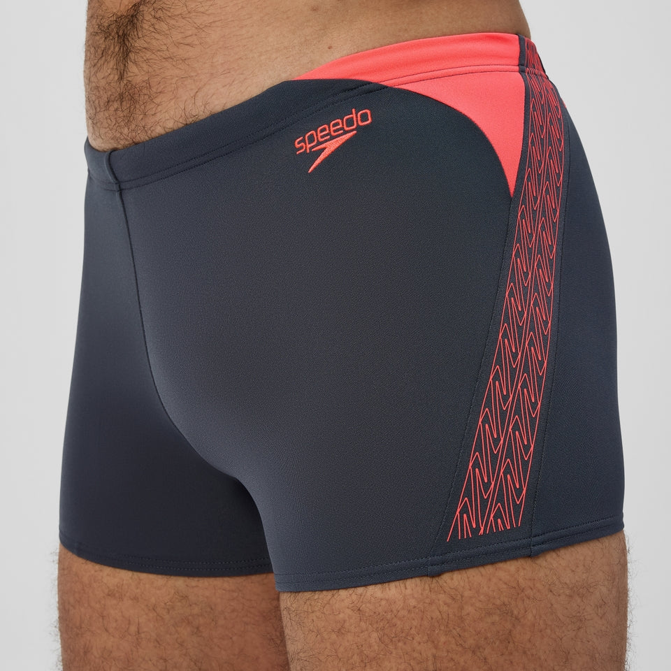 Hyperboom Splice Aquashort Grey/Orange | Speedo