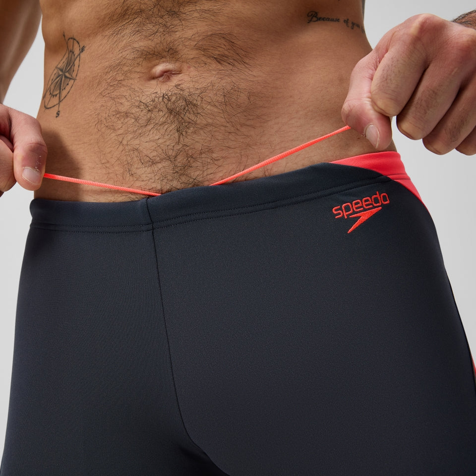 Hyperboom Splice Aquashort Grey/Orange | Speedo