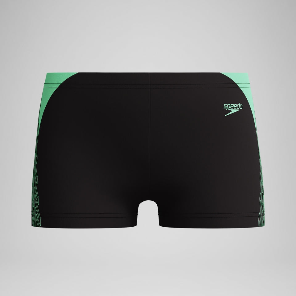 Boys Hyperboom Splice Aquashort Black/Green | Speedo
