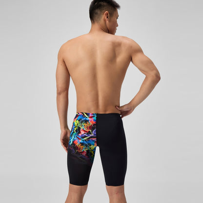 Club Training Printed Jammer Black/Green | Speedo