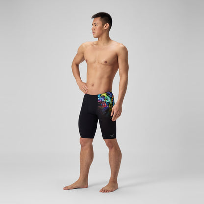 Club Training Printed Jammer Black/Green | Speedo