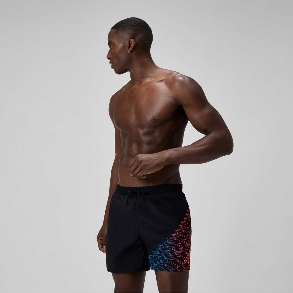 Medley Logo 40cm Swim Shorts Black/Orange | Speedo