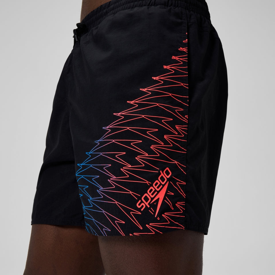 Medley Logo 40cm Swim Shorts Black/Orange | Speedo