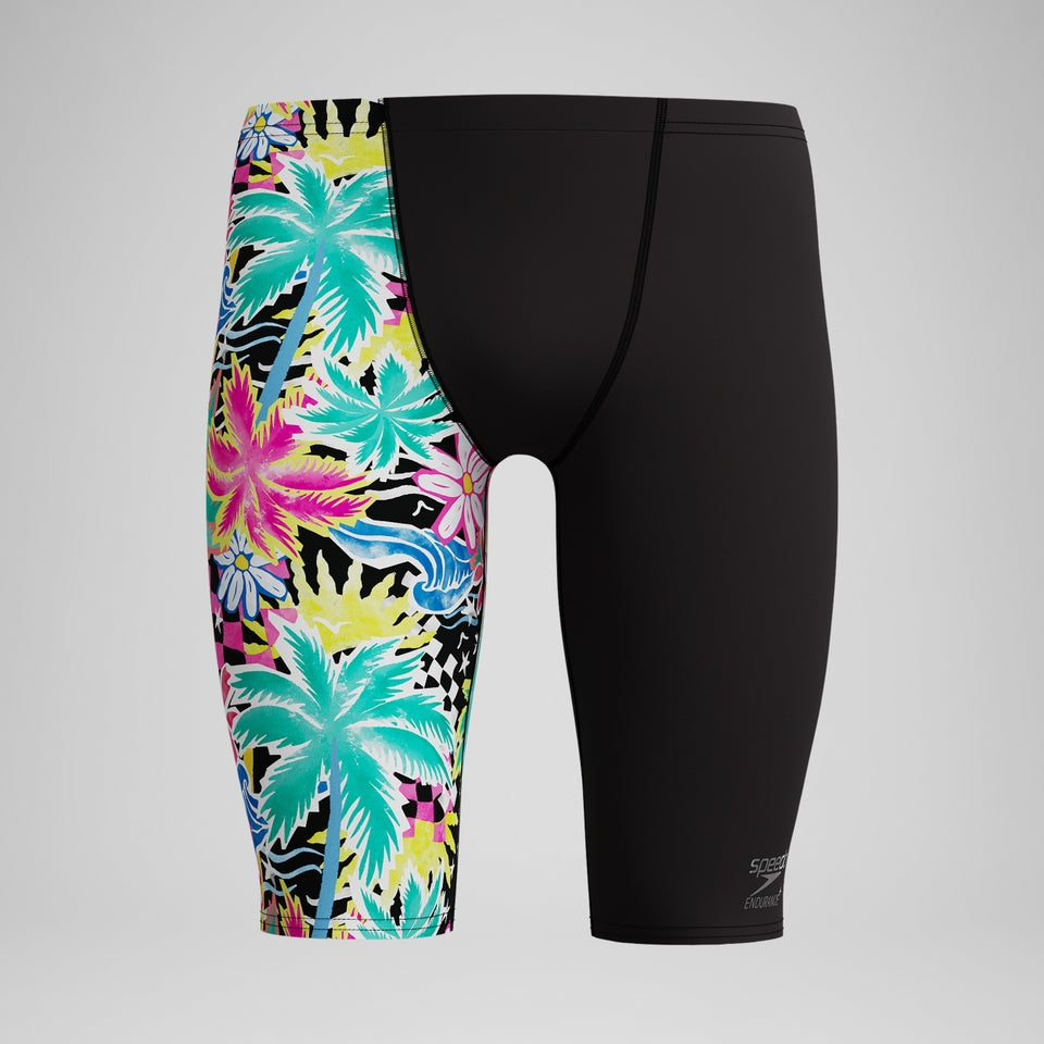 Club Training Printed Jammer Black/Green | Speedo
