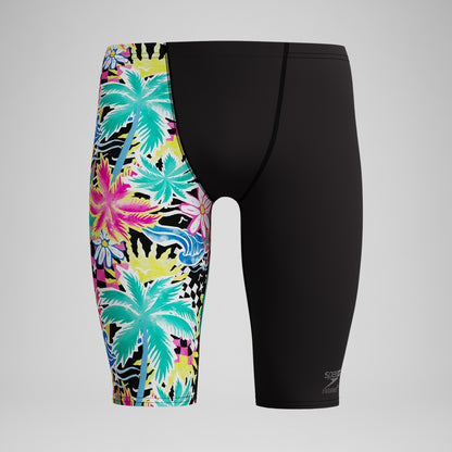 Club Training Printed Jammer Black/Green | Speedo