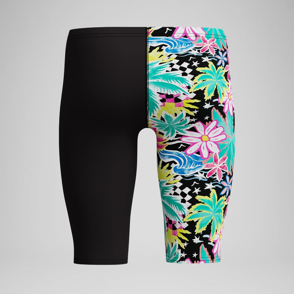 Club Training Printed Jammer Black/Green | Speedo
