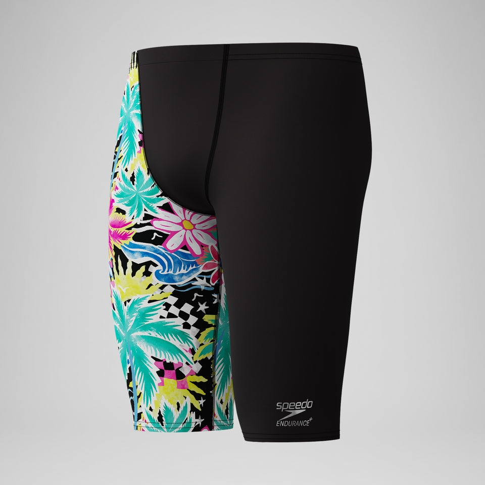 Club Training Printed Jammer Black/Green | Speedo