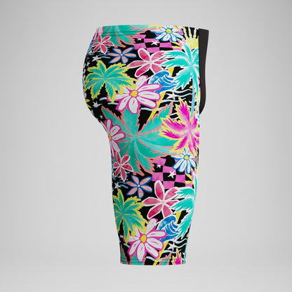 Club Training Printed Jammer Black/Green | Speedo