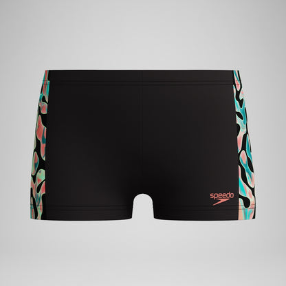 Boys Panel Aquashort Black/Orange | Speedo