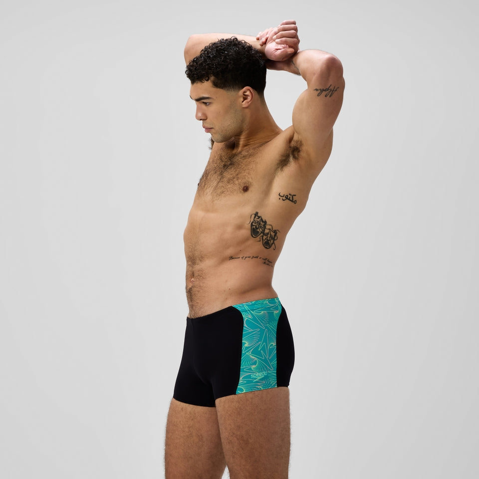 Hyperboom Panel Aquashort Black/Turquoise | Speedo