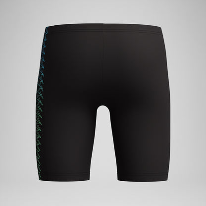 Boys Plastisol Placement Jammer Black/Green | Speedo