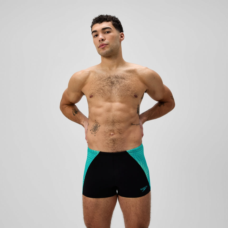Endurance+ MAX Splice Aquashort Black/Turquoise | Speedo