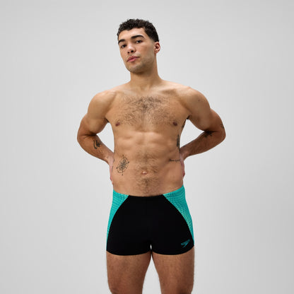 Endurance+ MAX Splice Aquashort Black/Turquoise | Speedo