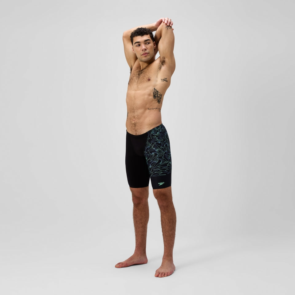 Hyperboom Splice Jammer Black/Green | Speedo