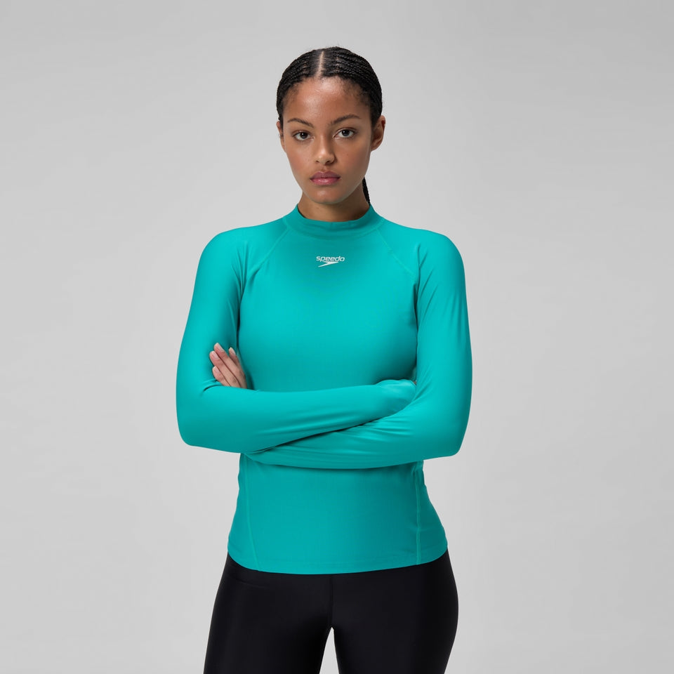 Long Sleeve Rashguard Turquoise | Speedo