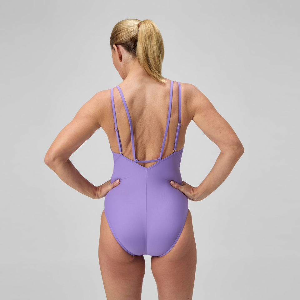 Shaping Strappy Swimsuit Purple | Speedo