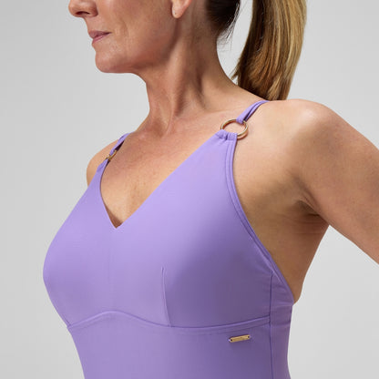 Shaping Strappy Swimsuit Purple | Speedo