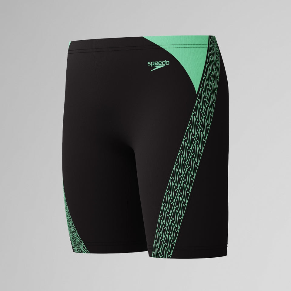 Boys Hyperboom Splice Jammer Black/Green | Speedo