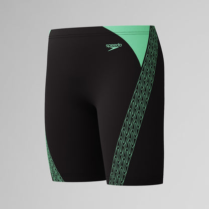 Boys Hyperboom Splice Jammer Black/Green | Speedo