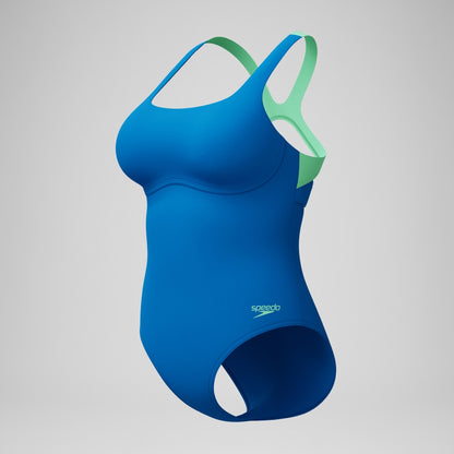 Flex Band with Built in Swim Bra Swimsuit Blue/Turquoise | Speedo