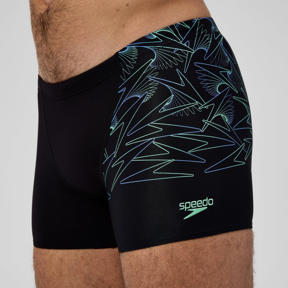 Hyperboom V-Cut Aquashort Black/Green | Speedo