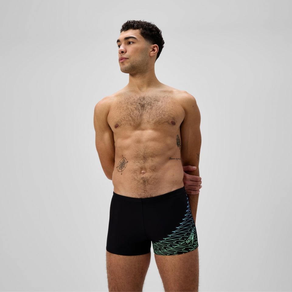 Medley Logo Aquashort Black/Green | Speedo