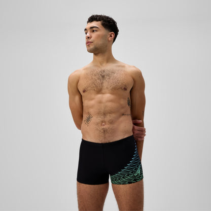 Medley Logo Aquashort Black/Green | Speedo