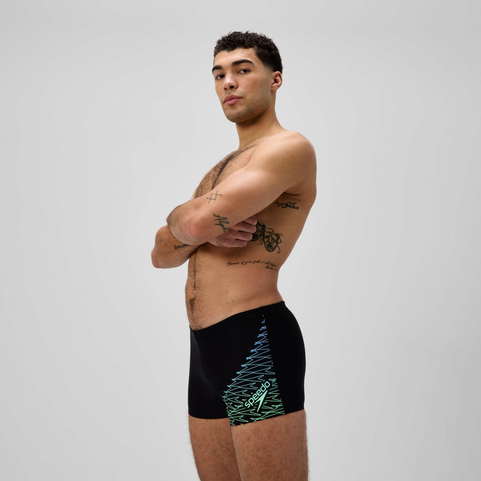 Medley Logo Aquashort Black/Green | Speedo