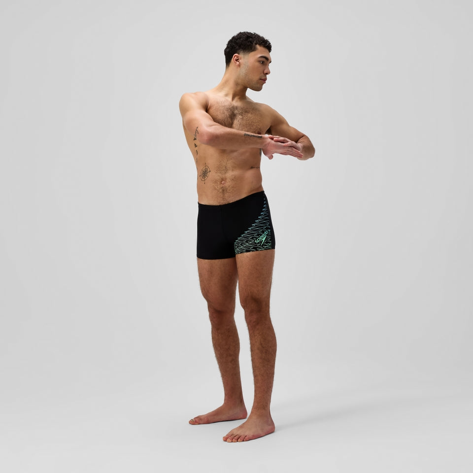 Medley Logo Aquashort Black/Green | Speedo