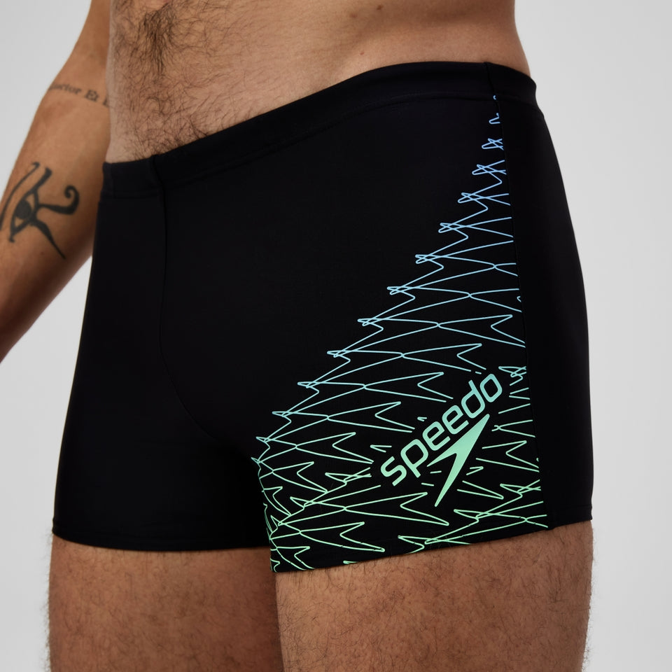Medley Logo Aquashort Black/Green | Speedo