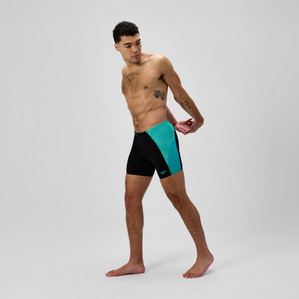 Endurance+ MAX Splice Mid Jammer Black/Turquoise | Speedo
