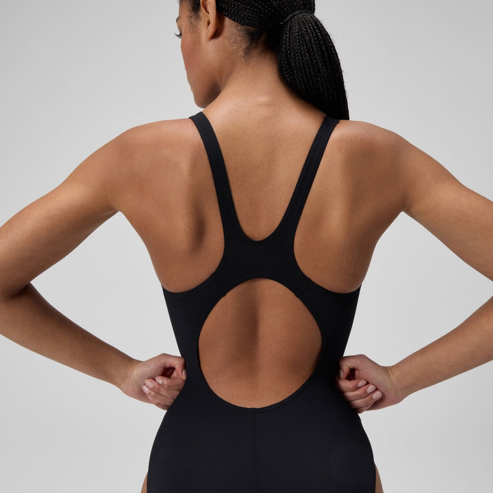 Hyperboom Placement Muscleback Swimsuit Black/Green | Speedo
