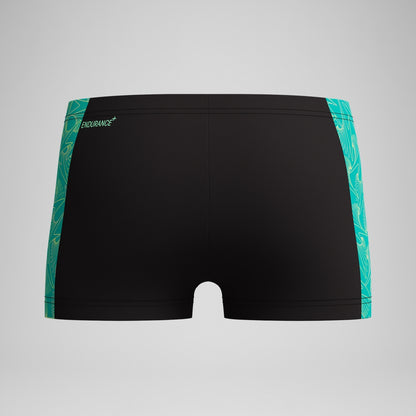 Boys Hyperboom Panel Aquashort Black/Green | Speedo