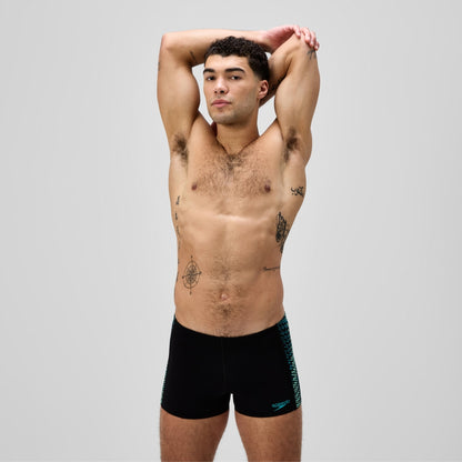 Endurance+ MAX Tech Panel Aquashort Black/Turquoise | Speedo