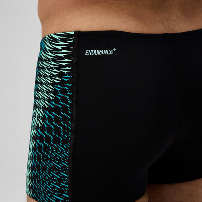 Endurance+ MAX Tech Panel Aquashort Black/Turquoise | Speedo