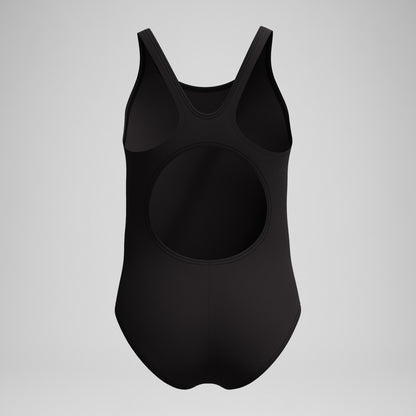 Girls Placement Muscleback Swimsuit Black/Peach | Speedo