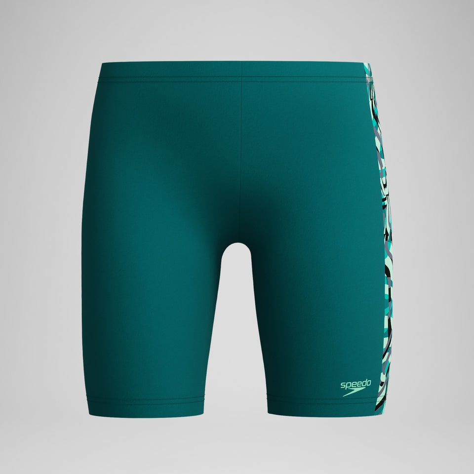 Boys Panel Jammer Green | Speedo