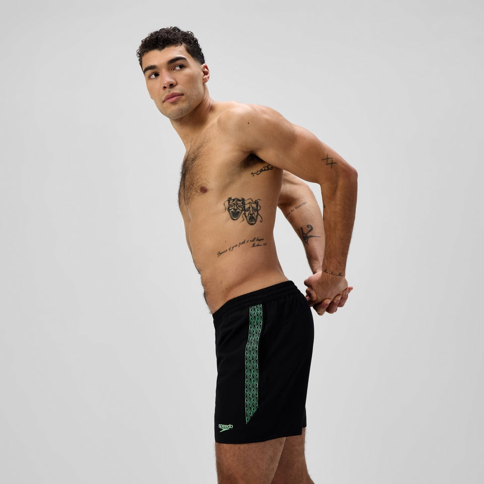 Hyperboom Splice 40cm Swim Shorts Black/Green | Speedo