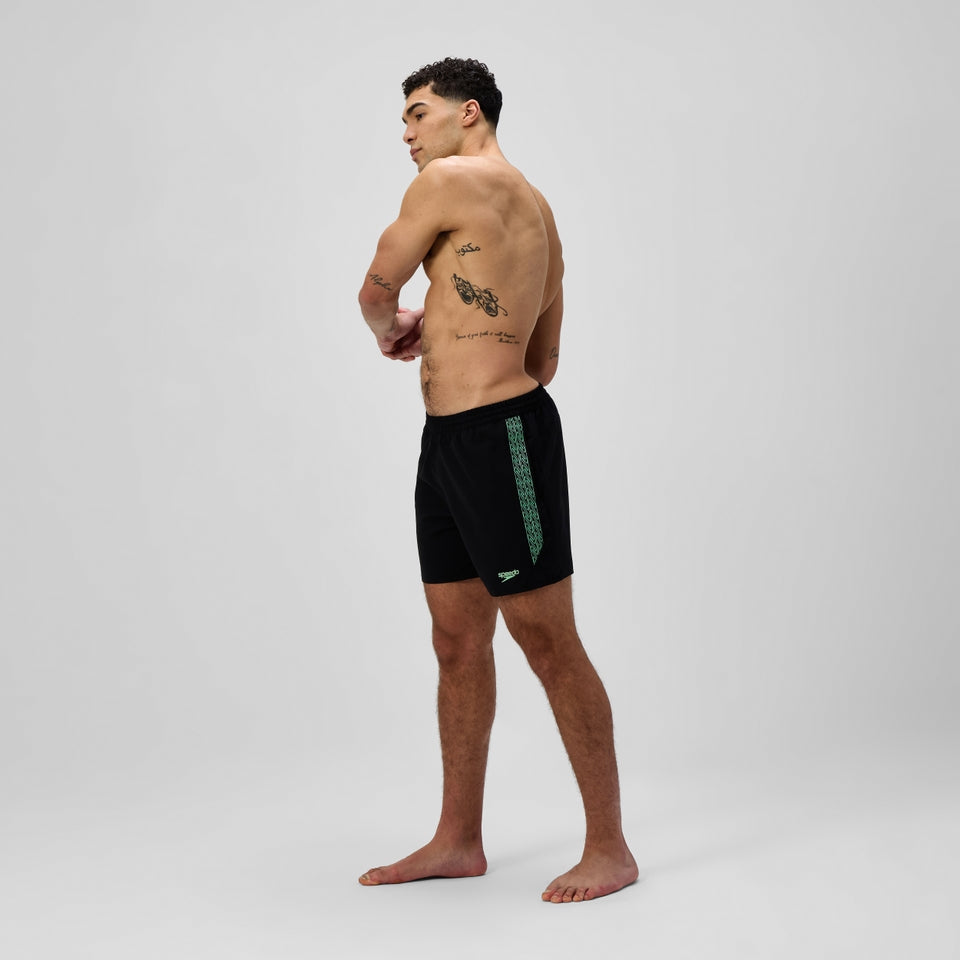 Hyperboom Splice 40cm Swim Shorts Black/Green | Speedo
