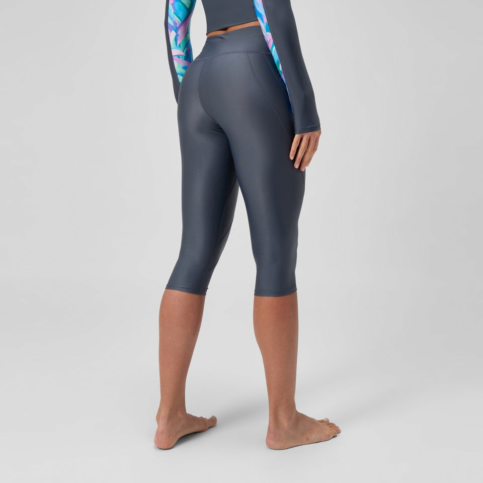 Solid Panel 3/4 Leggings Grey | Speedo