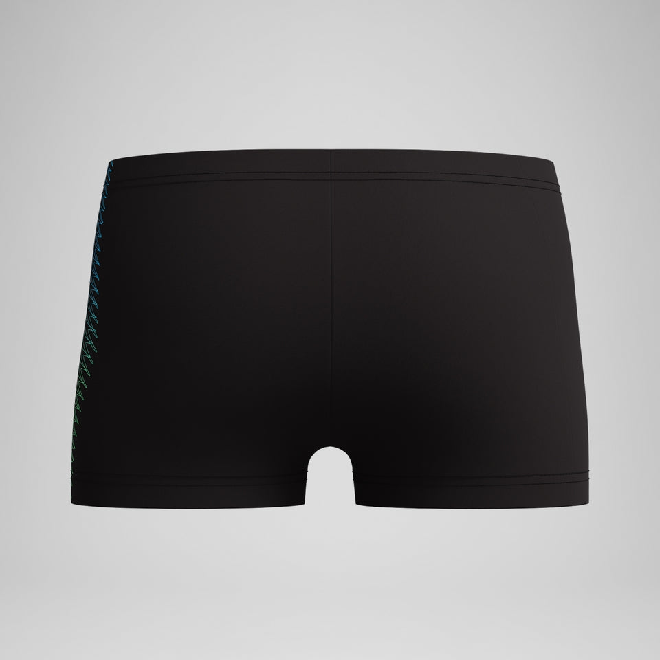 Boys Plastisol Placement Aquashort Black/Green | Speedo