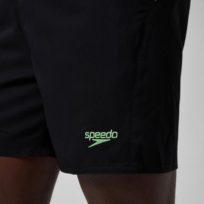 Xpress Lite Panel 40cm Swim Shorts Black/Green | Speedo