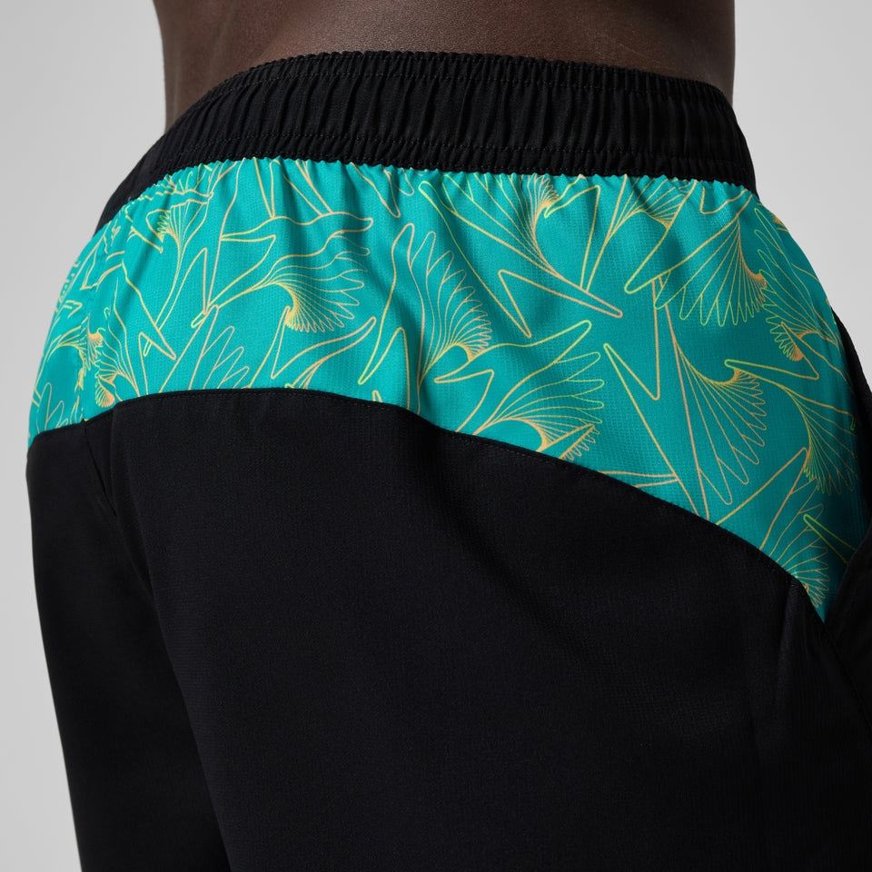 Xpress Lite Panel 40cm Swim Shorts Black/Green | Speedo