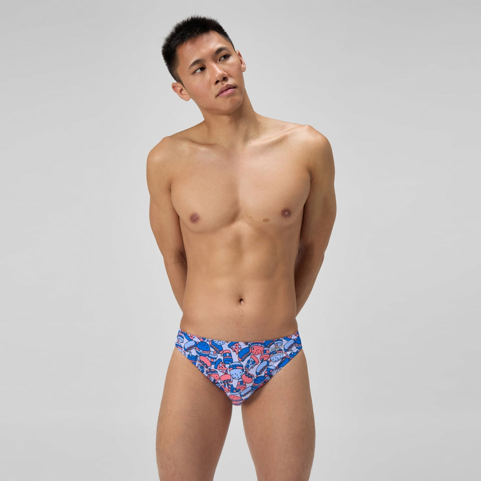 Club Training Printed Brief Blue/Orange | Speedo