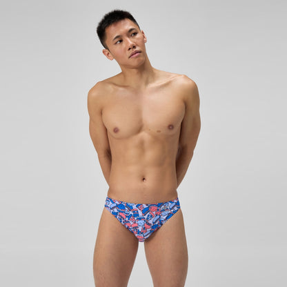 Club Training Printed Brief Blue/Orange | Speedo