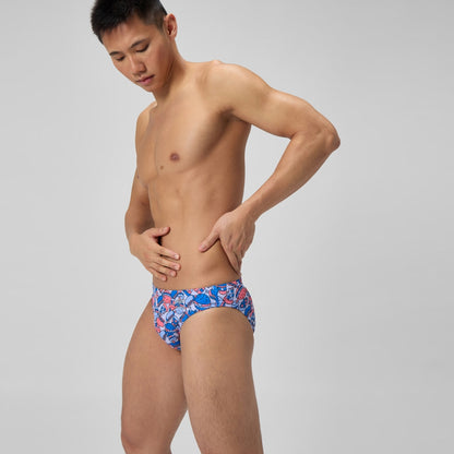 Club Training Printed Brief Blue/Orange | Speedo